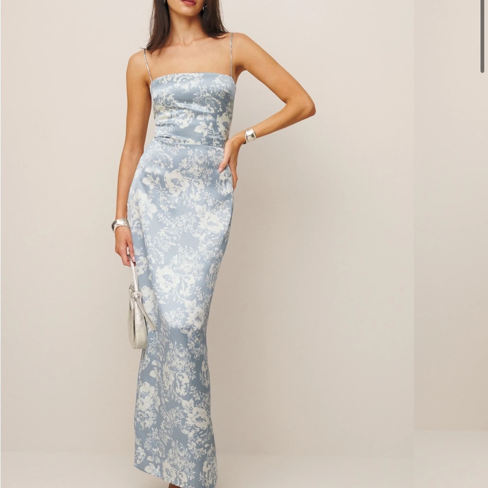 Frankie Silk Dress in porcelain